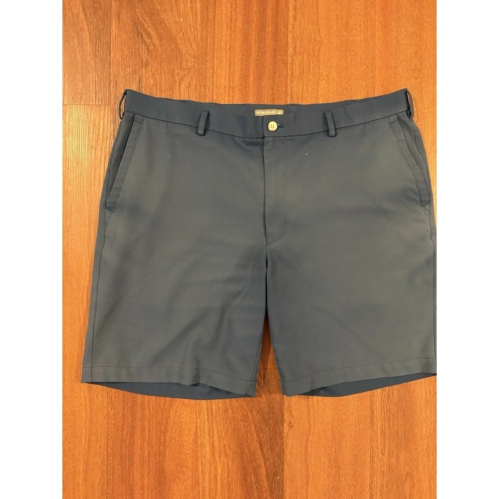 2 Pair Peter Millar Golf Shorts Men's 38 Blue Gray Performance Stretch 9